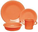 Fiesta 16-Piece 852 Service for 4 Dinnerware Set, Tangerine