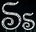 Large Gorgeous Genuine Swarovski Crystal Wedding Cake Topper Monogram