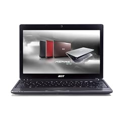 Acer Aspire One 753 29,4 cm (11,6 Zoll) Netbook (Intel Celeron U3400, 1GHz, 2GB RAM, 250GB HDD, Intel HD Grafik, Win 7 HP) schwarz
