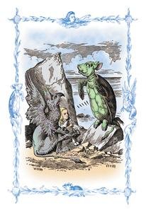 30 x 20 Stretched Canvas Poster Alice in Wonderland: The Mock Turtle's Story