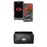 EMPIRE Verizon Motorola DROID Bionic Black Leather Case Pouch with Belt Cli ....