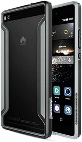 Huawei P8 Case , Leevin(TM) Armor-Border series Bumper Case PC + TPU Cover For Huawei P8 (5.2 Inch)(Bumper Black)
