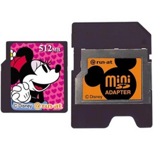 RUNA DISNEY mini SDカード アダプターセット（512MBミニー） 4500014902