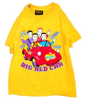 The Wiggles Big Red Car T-Shirt 2T (yellow)