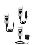 Deluxe Kit for the Motorola T721 includes a USB cable with Car and Wall Charger - Gomadic Brand w/ TipExchange Technology