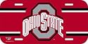 NCAA Ohio State Buckeyes Plastic License Plate