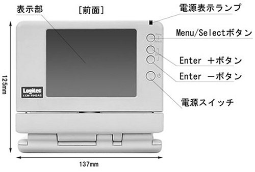 Cover image : Logitec 4型アナログ液晶モニタ LCM-T042AS
