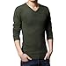 Orangetime Men Basic Classic V-Neck Long Sleeve Sweater