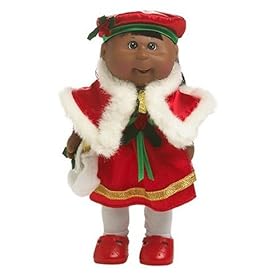 Cabbage Patch Kids Mini Dolls - Holiday Collection - African American Girl in Red Dress by Winway Corp Ltd