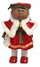 Cabbage Patch Kids Mini Dolls - Holiday Collection - African American Girl in Red Dress