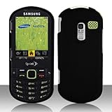 Samsung Restore M570 Cell Phone Rubber Feel Black Protective Case Faceplate ....