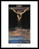 Salvador Dali (Christ Of St John On the Cross) Framed Art Poster Print - 22 X 28