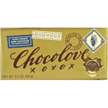 77% Extra Strong Dark Chocolate - 12 Units 3.2 oz by Chocolove