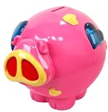 Pink Piggy Bank with Music and Lights