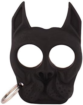 Onetone(TM)Brutus the Bull Dog Self Defense Keychain - BLACK