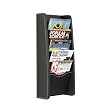 Safco Model 5-Pocket Leather Look Magazine Rack, Black (5575)