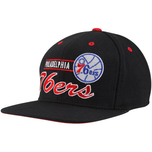 adidas Philadelphia 76ers Black Grind Snapback Adjustable Hat