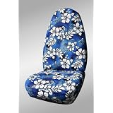 CUSTOM Smart Car ForTwo Seat Covers - FRONT FULL SET: High Back Buckets (2008-2009) - Hawaiian Blue Thunder - Made in the USA