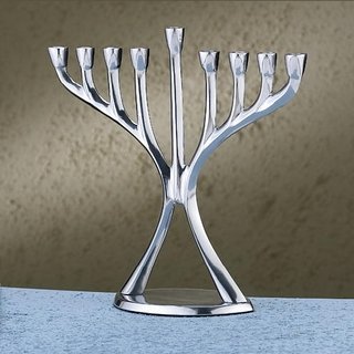 Aluminum Modern Menorah
