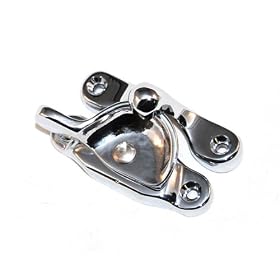 Polished Chrome Sold Brass Window Sash Lock