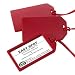 Easy Spot Business Card Luggage Tags - Red
