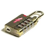 Safe Skies 4 Dial Milao Heavy Duty TSA Approved Combination Lock