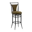 Black Finish/Bear Cierra Swivel Bar Stool