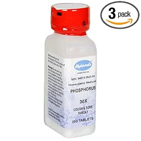 Hyland's Phosphorus, 30X, 250 Tablets (Pack of 3)