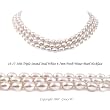 Triple Strand 16-18 Inches 6-7mm White Oval Shape Freshwater Cultured Pearl Necklace