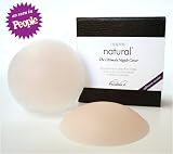Nippies Natural Reusable Waterproof Ultra Thin Matte Silicone Nipple Cover Pasties - ADHESIVE - BEIGE