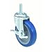 E.R. Wagner Stem Caster, Swivel with Pinch Brake, Polyurethane on Polyolefin Wheel, Plain Bearing, 125 lbs Capacity, 3" Wheel Dia, 1" Wheel Width, 3-3/4" Mount Height, 1/2"-13 Stem Dia, 1-1/2" Stem Height