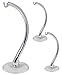 Silver Glass Ornament Display Stands - 9