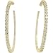 Bling by Wilkening 14 K. Gold Plated Vermeil Double Sided Empire State Hoops