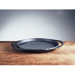 Le Creuset 20125000000460 Grillplatte rund 25 cm schwarz