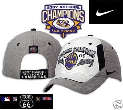 Buy Lsu Tigers 2007-2008 Nike Champions Locker Room Hat Cap by route 66 sports