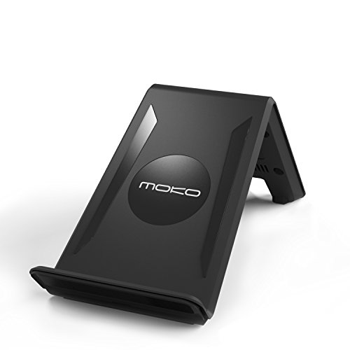 MoKo Wireless Charger, 3 Coils Qi Wireless Charging Pad for Samsung Galaxy S7 / S7 Edge / S6 / S6 Edge / S6 Edge Plus / Note 5, LG G3, Nexus 7 and All Qi-Enabled Devices(AC Adapter Included), Black