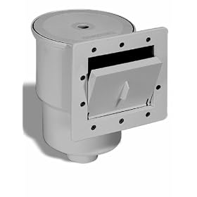 Hydro Tools 8940G Complete Standard Thru-Wall Pool Skimmer, Grey