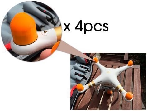 JUSTO Exclusive 3D Printing 2312 Motor Protective Shell Case Cover 4 Pcs for DJI Phantom 2, Phantom 2 Vision, Phantom 2 Vision+, Phantom 3 Professional / Advanced Quadcopter - Orange