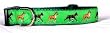Designer Boxer Dog Collar - Green Boxer Collar - Large - Made in USA