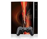 Abstract Future Night Red Design PS3 Playstation 3 Body Protector Skin Deca ....