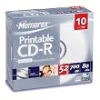 Memorex 52X Write-once CD-r 80 with White Ink Jet Printable Surface