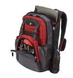 Targus TSB082US Shield Backpack Fits up to 17-Inch Screen (Black and Red)