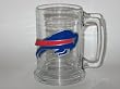 BUFFALO BILLS 15 ounce GLASS TANKARD MUG with Pewter Logo