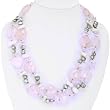 Handmade Quartz, Pearl & Silver Necklace
