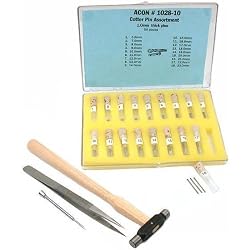 57 Cotter Pins Remover Hammer Tweezers Watchmaker Tools