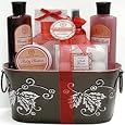 Aquaterra - Sugared Cranberry Spa Set Bath and Body Gift Basket Best Buy