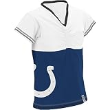 Reebok Indianapolis Colts Girl's (7-16) Shirred Short Sleeve T-Shirt