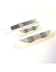 Sports: SE Bikes Retro BMX Vinyl Padset 3 Piece Kit Wing Bubble Logo White Black Red - SE Bikes