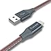 iPhone Cable , IMKEY Apple MFi Certified 6.5 Feet Braided Lightning to USB Cable for iPhone 6S / 6 Plus, iPhone SE, iPhone 5S 5C 5, iPad, iPod - (Red)