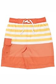 Contrast Drawstring Striped Swim Shorts